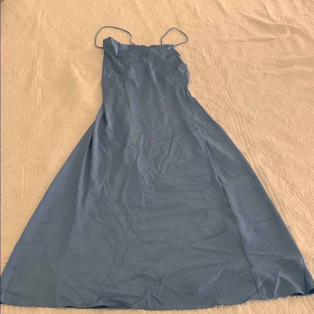 SHEIN Blue Spaghetti Strap Dress